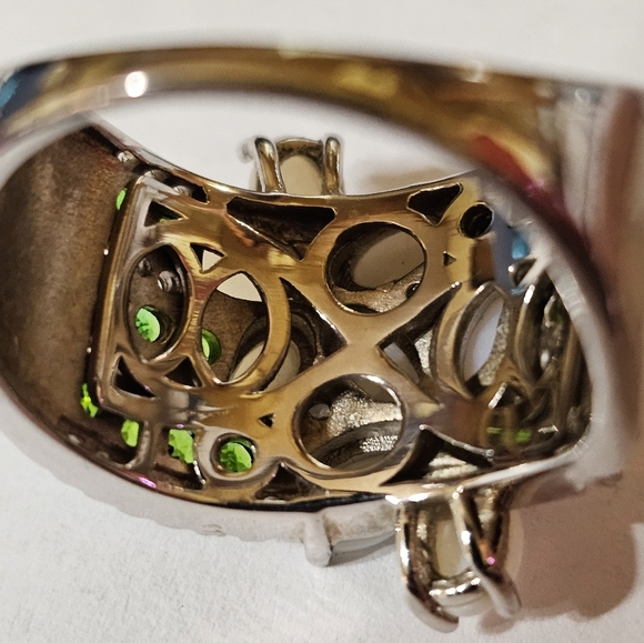 Genuine Australian Opal & Green Tsavorite Garnets in Solid Sterling Silver! ✨️ - Picture 10 of 10